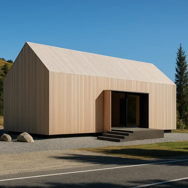 Ridge A1 A-frame prefab cabin exterior
